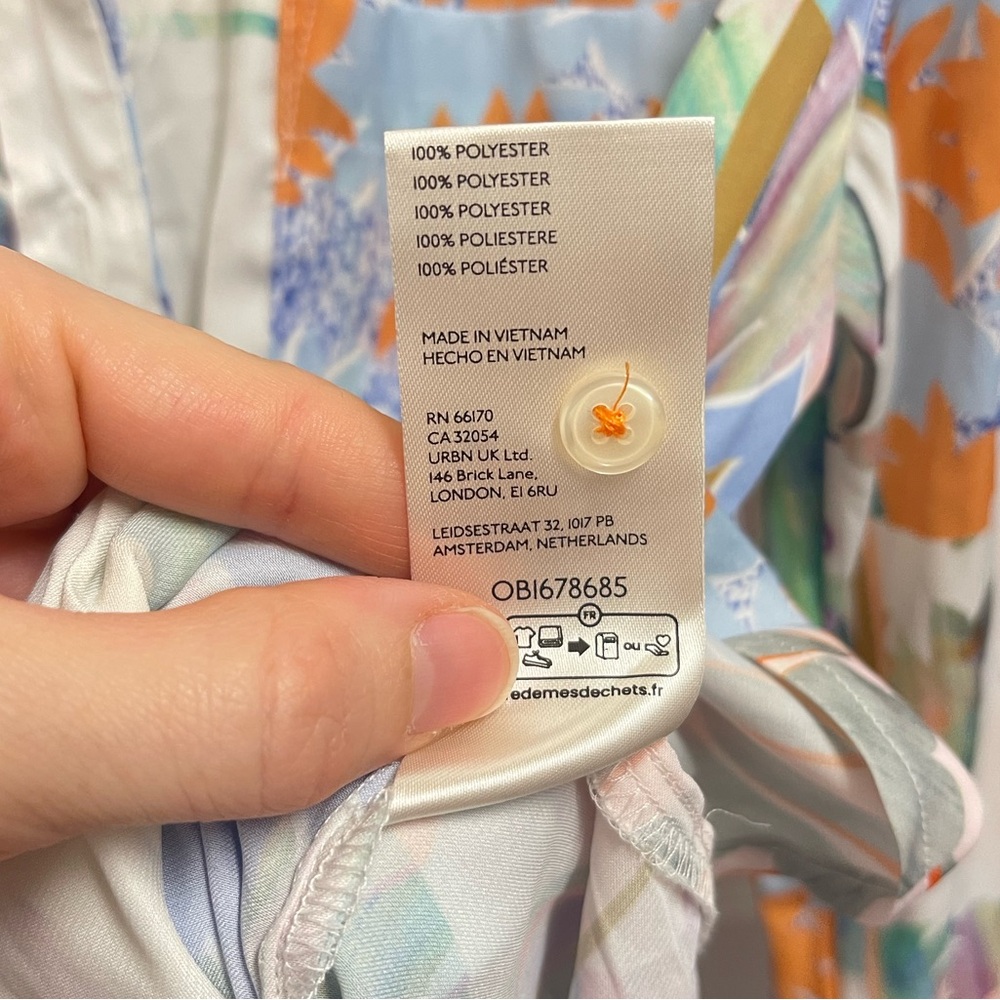 By Anthropologie Colorful Multi Pattern Button Do… - image 5